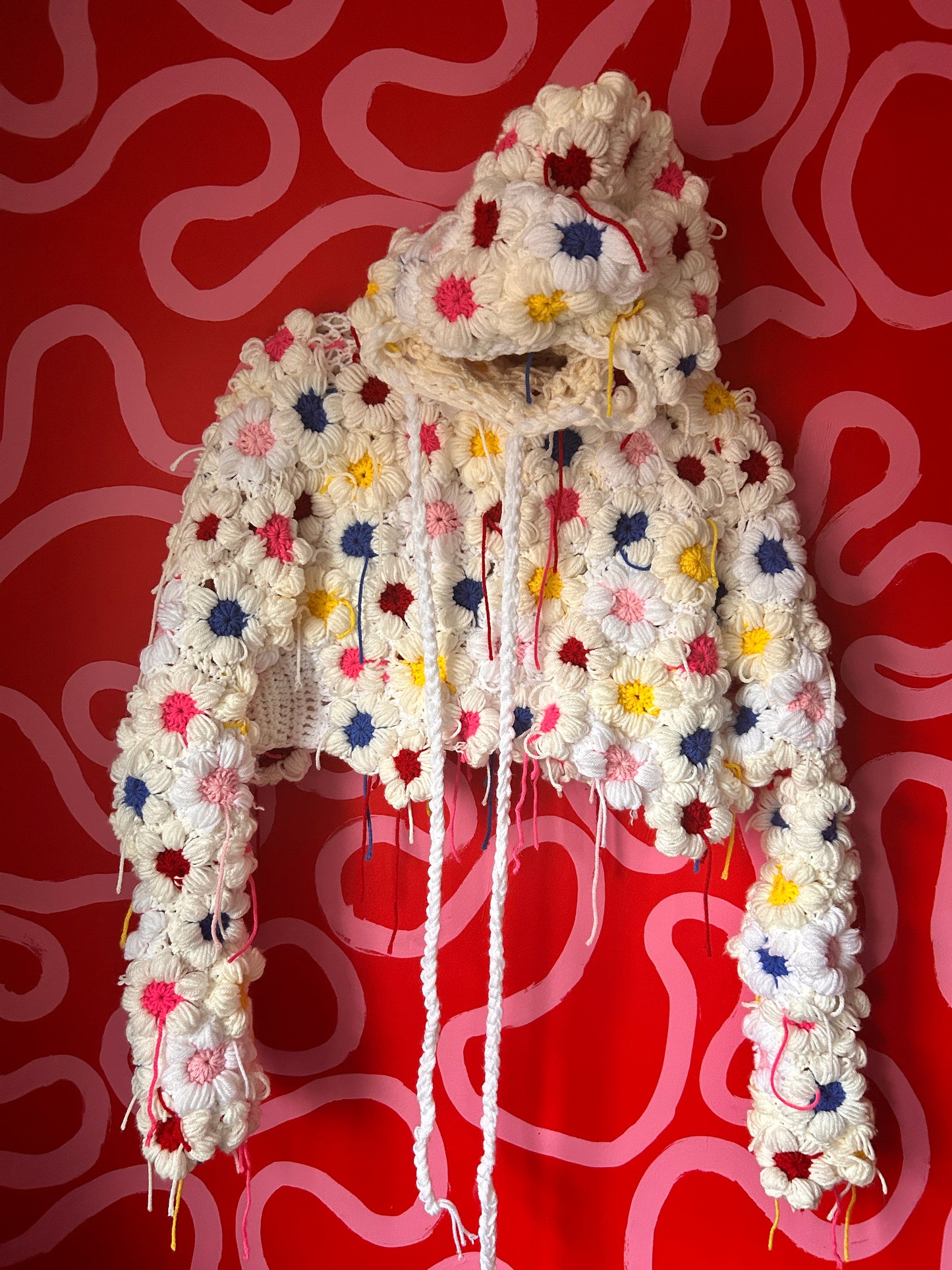 BLOSSOM CROCHET HOODIE